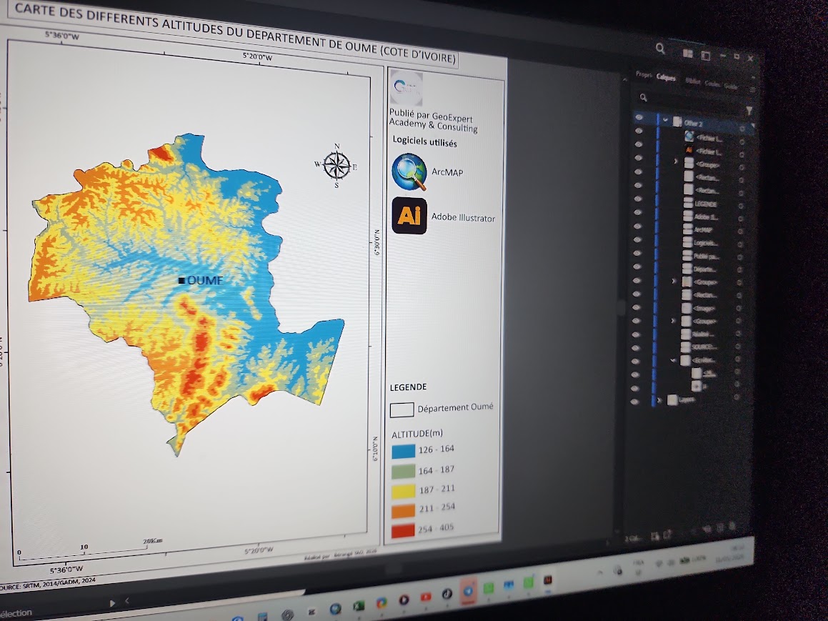Exercice pratique sur ordinateur lors d'une formation GeoExpert